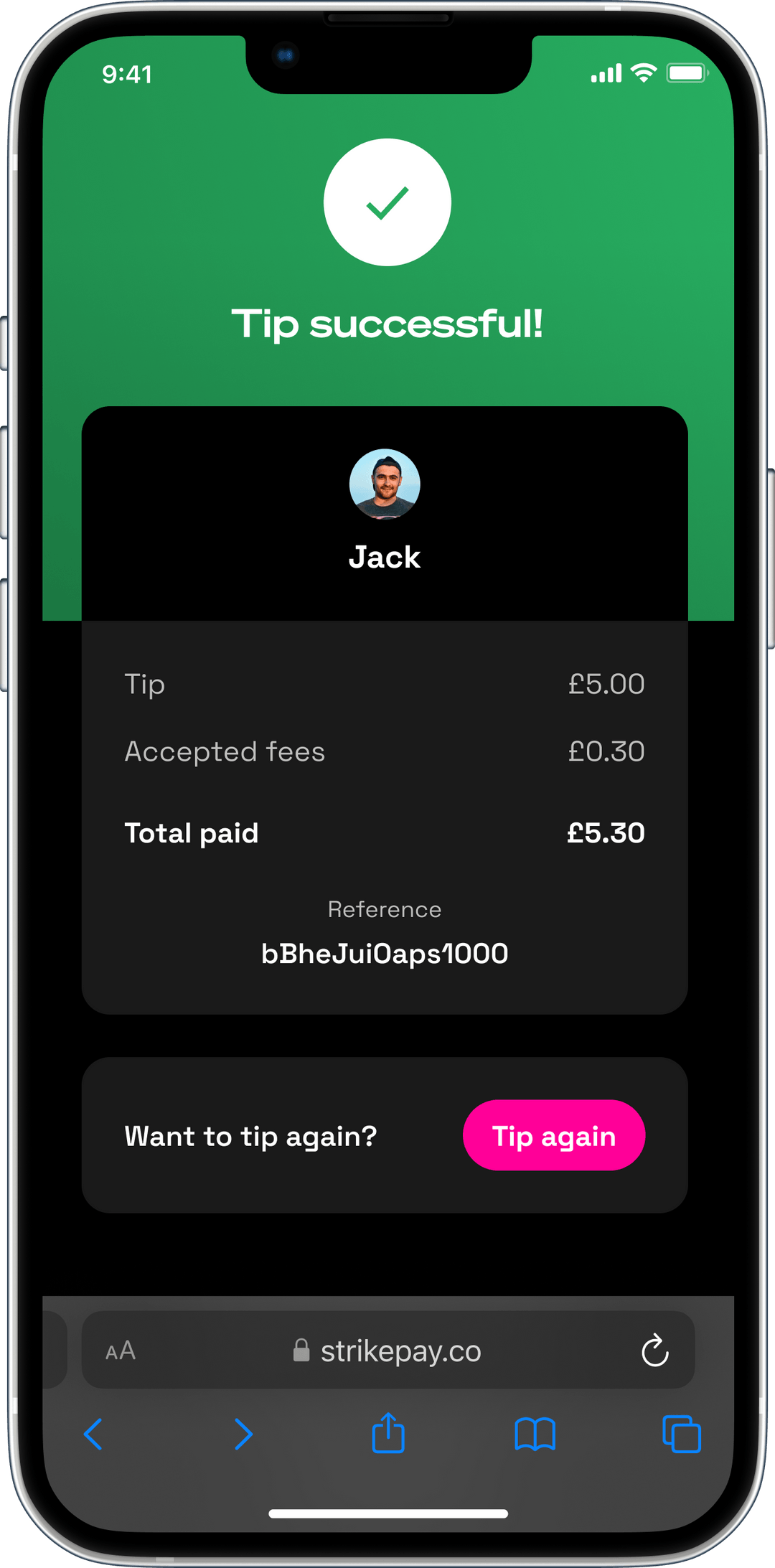 Strikepay Cashless Tipping & Payments